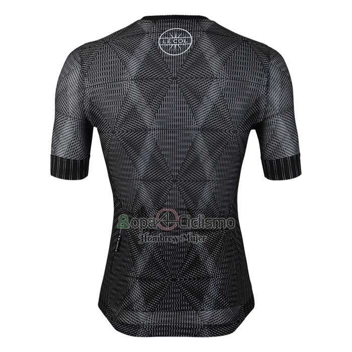 Le Col Ropa Ciclismo Culotte Corto 2020 Hombre Mangas Cortas Negro Gris